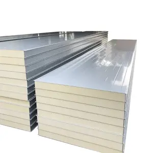 50mm hafif Metal dekoratif Pu sandviç duvar 3d dış tuğla duvar panelleri Pu sandviç Panel