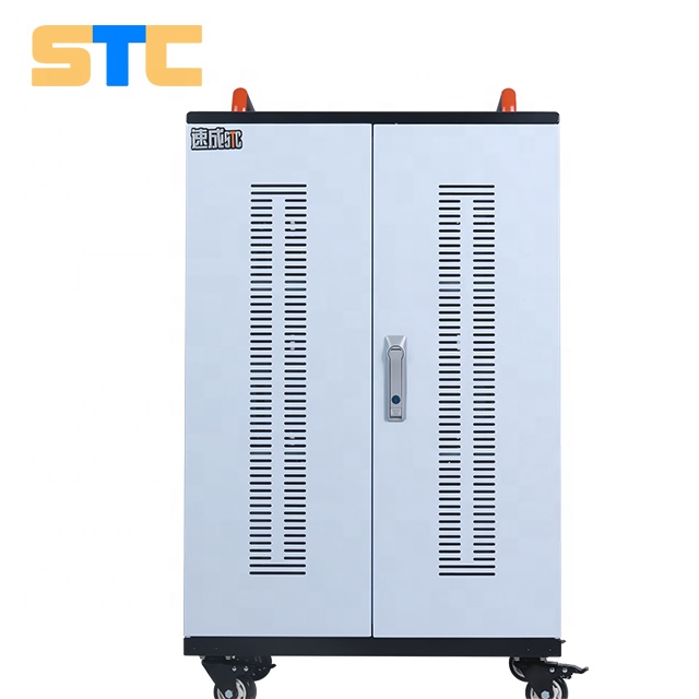 Тележка для ноутбука на 40 портов с 4 колесами для школы, используется в классе