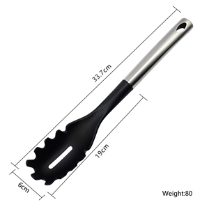 Hot Sell Stainless Handle Nylon Cooking Kitchen <strong>Spaghetti</strong> <strong>Spoon</strong> - Product Image 6