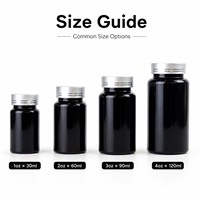 Bouteille personnalisée pour pilules, capsules, compléments alimentaires, vitamines, comprimés, récipient en plastique hermétique, à l'épreuve des enfants, pour herbes, 100 ml, 300 ml, 500 ml