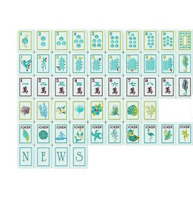 Jeu de tuiles de Mahjong américain en acrylique style Côte Corallienne avec perles <span class=keywords><strong>d</strong></span>'eau, pliable, design moderne, portable, pour divertissement et <span class=keywords><strong>poker</strong></span> - Product Image 2