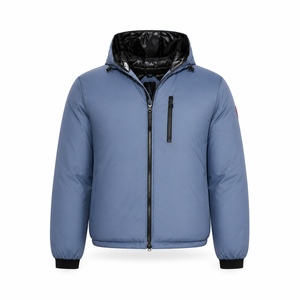 Veste <span class=keywords><strong>d</strong></span>'<span class=keywords><strong>hiver</strong></span> chaude pour <span class=keywords><strong>homme</strong></span>, en duvet, à capuche, coupe-vent, avec poche zippée sur la poitrine, parka rembourrée <span class=keywords><strong>d</strong></span>écontractée pour l'extérieur, bleu - Product Image 3
