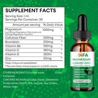 Formule hautement concentrée personnalisée pour améliorer la qualité du sommeil, gouttes liquides de glycinate de magnésium, gouttes liquides de magnésium et de zinc