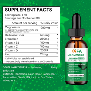 Fórmula altamente concentrada personalizada que mejora la calidad del sueño Gotas líquidas de glicinato de magnesio Gotas líquidas de zinc y magnesio - Product Image 2