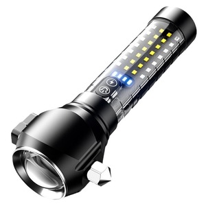ไฟฉายอลูมิเนียมอัลลอยด์แบบชาร์จไฟได้ ไฟ LED สีขาว ซูมได้ ใช้ในกรณีฉุกเฉิน - Product Image 2