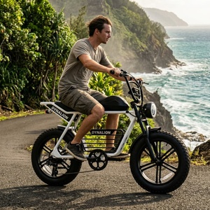 Bicicleta Eléctrica de Neumáticos Anchos de Estilo Casual en Color Blanco con Cambio de 7 Velocidades, Bicicleta Eléctrica para Vacaciones en Isla o Resort - Product Image 6