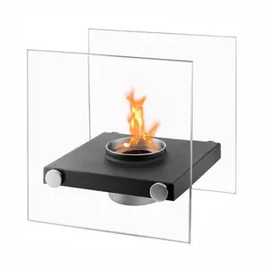 SUNBOW-fabricante de Smores sin humo para interiores, cuenco portátil de mesa para fogón, sin ventosa, para exteriores, Mini chimenea de etanol biológico