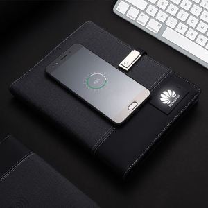 Libreta Creativa A5 para Negocios, con Banco de Energía, Cargador Inalámbrico y Memoria USB de 8G con Logotipo LED, para Regalos Personalizados - Product Image 5