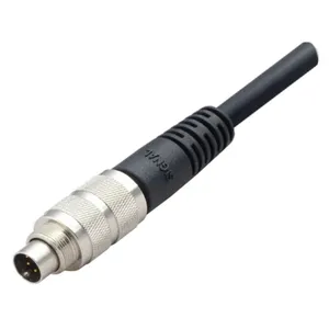 M9 konektor kabel lurus tipe m9 3pin 4pin a-coding m9 garis kabel konektor disesuaikan