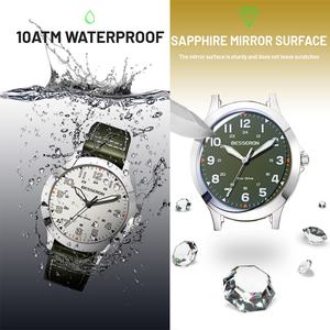 Montre de plongée solaire de luxe écologique de marque supérieure pour hommes, montre-bracelet étanche lumineuse, logo personnalisé, fabricants de montres pour hommes - Product Image 6