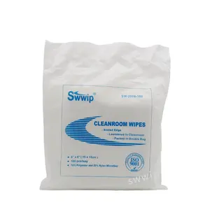 Cleanroom — lingettes de nettoyage industriel, 70% Polyester, 30% Nylon, pièces de nettoyage en microfibre, pour lentilles optiques