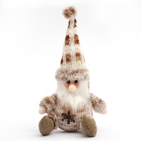 Figurines de table neutres à carreaux (gnomes, rennes, bonhommes de neige) pour Noël et l'hiver, décoration de cheminée, cadeau de style neutre