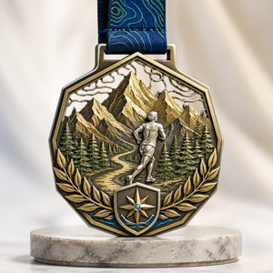 Creative Custom Race Medal 5K 10K 21K 42K Finisher Souvenir For <b>Running</b> Activities Events And Marathon Organizers - Product Image 1