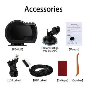 Wiiyui Phiên Bản Mới HUD Đồng Hồ Tốc Độ M6 OBD2 + GPS Dual Hệ Thống Thông Minh Đầu lên Hiển Thị Độ Phân Giải Cao Không Có Sự Chậm Trễ Phụ Kiện Xe Hơi - Product Image 6
