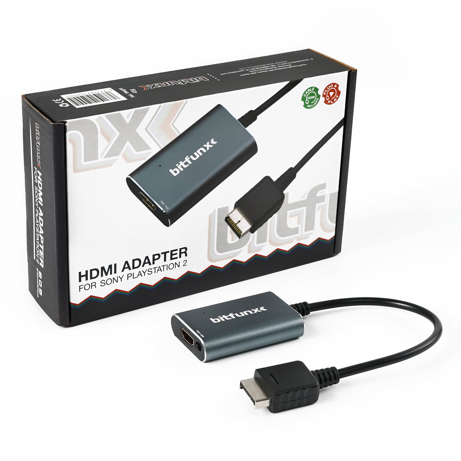 Bitfunx PS2 HDMI Adapter Convert Rgb/component to HDMI