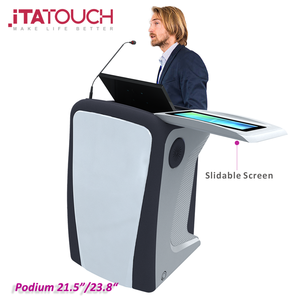 ITATOUCH - <span class=keywords><strong>Atril</strong></span> Digital Interactivo Todo en Uno con Función de Compartir Pantalla Inalámbrica <span class=keywords><strong>para</strong></span> Capacitación en el Aula, Conferencias, Podio Inteligente - Product Image 2