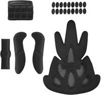 Kit de coussinets pour casque de cyclisme Kit de rembourrage intérieur en mousse Eva pour casque de moto de baseball
