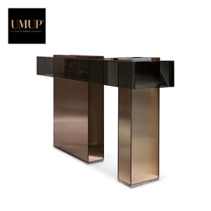 <span class=keywords><strong>Table</strong></span> de salon en cuir et en bois massif, Style européen, <span class=keywords><strong>console</strong></span> française et moderne, nouveau modèle - Product Image 2