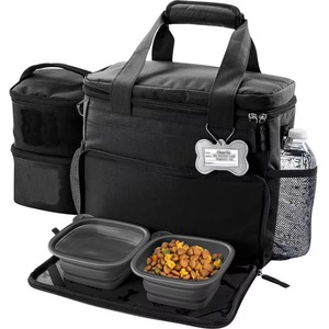 Bolso de transporte para perros y gatos, tipo mochila, cómodo, de la marca BSCI Factory, incluye tazones plegables de silicona. - Product Image 1