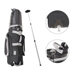 Sac de transport pour clubs de golf de haute qualité, vente en gros, usine BSCI, sac de voyage portable noir avec roulettes - Product Image 2