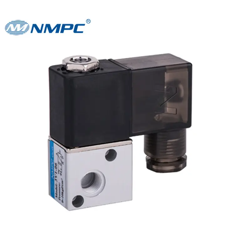Small 3/2方法Pneumatic Components Aluminum Alloy Unidirectional Solenoid Valve Industrial Exhaust Directly Action Valve 3V1-06