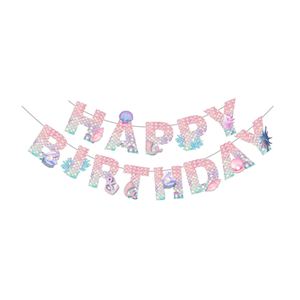 Decoración con Temática de Sirena, Artículos para Fiestas de Cumpleaños, Platos, Vasos y Servilletas de Papel para Venta al por Mayor, Juego de Vajilla - Product Image 6