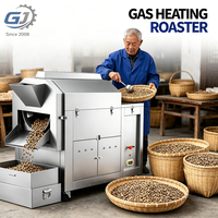 Machine de torréfaction et d'égouttage de noix à gaz, prix usine, pour arachides, graines de melon, châtaignes et noix de cajou, 220V/110V 7000W