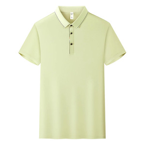 Men's Solid Color Polyester Polo Shirt Short Sleeve Workwear Daily Wear YZ02-8606 - Product Image 4