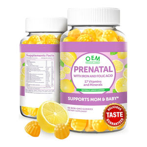 Gomitas de Vitaminas Prenatales OEM con Hierro, Ácido Fólico y Colina, Suplemento de Ácido Fólico en Gomitas Prenatales - Product Image 1