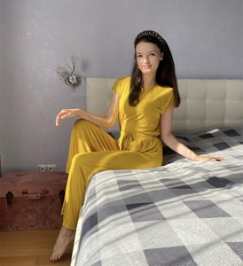 Modal Cotton Bộ Đồ Ngủ Nữ 2 Bộ Xuân Hè Rời Không Tay Cổ Tròn Mặc Ở Nhà Thoải Mái Bộ Quần Pyjama - Product Image 2