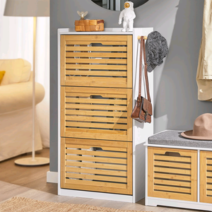 خزانة خشبية لتخزين الأحذية أثاث غرفة المعيشة - Product Image 3