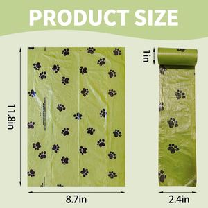Sacs à déjections pour chiens biodégradables, mini, parfumés, jetables et compostables, en matière de t-shirt - Product Image 4