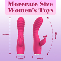Juguetes Sexuales para Adultos, Consoladores Vibradores de Silicona, Vibrador Anal para Pezones y Glúteos Pretty Love