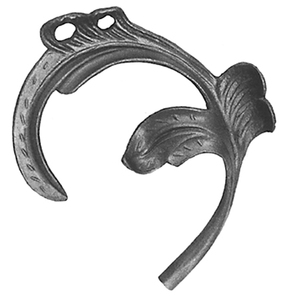 Accessori per cancelli in ferro battuto decorativi con motivo a foglie e <span class=keywords><strong>fiori</strong></span> per recinzioni - Product Image 4