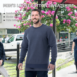 Men's Regular Fit Solid Cotton Hooded Pullover Sweatshirt with Affixed Cloth Embroidery Winter Customized Sweatshirts - Product Image 2