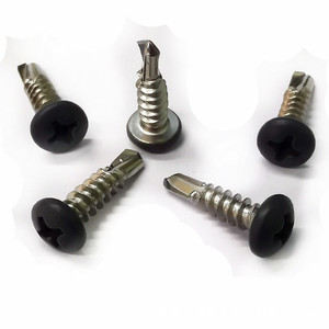 Vis autoperceuses colorées M4.2x13 à tête ronde Phillips, acier au carbone zingué bleu et blanc, norme GBT 15856.1-2002 - Product Image 5