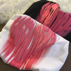 Custom 3D Foam for Knitted 100% Cotton Heavyweight Oversized T-Shirt with Pattern - Product Image 5