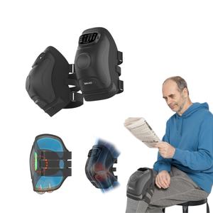 HealthPal pemijat lutut elektrik tanpa kabel, dengan sabuk kompresi panas dan getaran untuk pereda nyeri Arthritis - Product Image 1