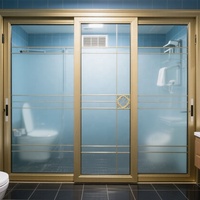 Portes coulissantes en aluminium à rupture de pont thermique de luxe, sur mesure, insonorisées et étanches pour villas et cloisons intérieures commerciales