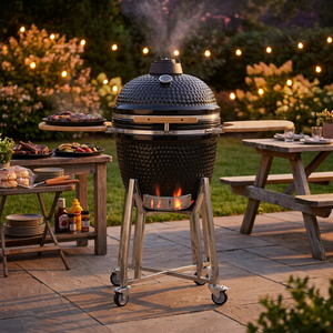 <span class=keywords><strong>Parrilla</strong></span> Kamado <span class=keywords><strong>de</strong></span> Cerámica para Barbacoa y Ahumador, <span class=keywords><strong>de</strong></span> Carbón, Tamaño Completo, para Cocina Exterior - Product Image 1