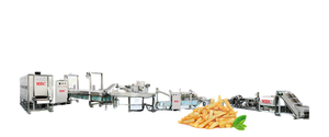 Ligne de production entièrement automatique de frites surgelées à moitié frites Machine de fabrication de frites industrielles - Product Image 3