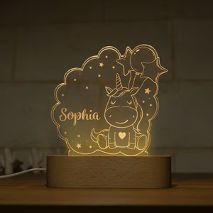 Nhà Máy ban đầu có thể sạc lại <span class=keywords><strong>LED</strong></span> ánh sáng ban đêm chia buồn tình yêu bảng tin Đèn gỗ cơ sở 3D Acrylic ánh sáng ấm áp màu ABS - Product Image 5