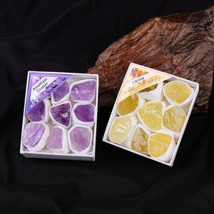 Lot <span class=keywords><strong>de</strong></span> Boîtes <span class=keywords><strong>de</strong></span> Présentation en <span class=keywords><strong>Pierre</strong></span> Minérale Cristalline Électroplaquée Colorée pour <span class=keywords><strong>la</strong></span> Guérison Naturelle, Idéal pour Cadeau et Décoration Intérieure - Product Image 4