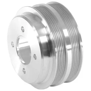 HKAA Billet Aluminum Alloy CNC Customized Metal Pulley Wheel Crankshaft Alternator Machine Pulley Roller