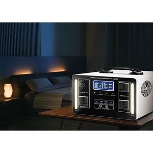 Centrale Électrique Portable 1200W Alimentée par Panneau Solaire et Chargeur CA, Batterie au Lithium Ternaire, Onde Sinusoïdale Pure, MPPT, Type-C, USB, Allume-Cigare - Product Image 4