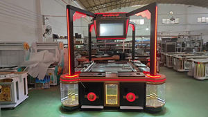 Borne de jeu d'arcade QIQU 100 pouces pour 8-10 joueurs, avec écran supérieur 32 pouces, fonction Ocean King 3 4, machine de jeu de pêche à monnayeur - Product Image 4