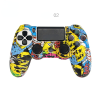 Coque de protection en silicone pour manette PS4 Slim Pro, impression par transfert d'eau NSLikey