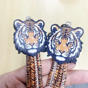 2024 Trending Products New Arrivals Tiger PU Leather Phone 4in1 Cord Usb 4 in 1 Charging Cable