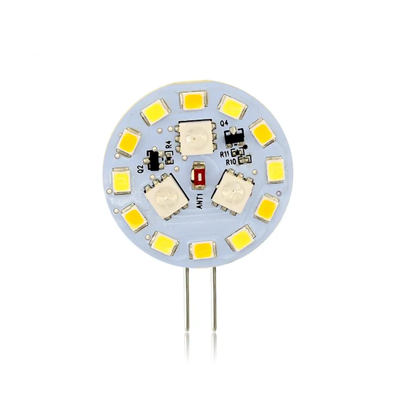 Lampadina LED G4 intelligente controllata da App Tuya DC10-30V RGBW 1600 tipi di luminosità del colore dimmerabile e LED G4 modificabile a colori