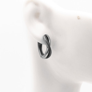 Boucles d'oreilles à clip yunnique en forme de U, en acier titane, design géométrique, bijoux de mode unisexe, en acier inoxydable 316, clous faciles à poser - Product Image 3